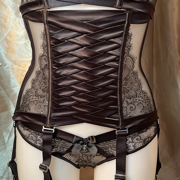 Honey Birdette Michelle Black 3 PC Set - Picture 3 of 12